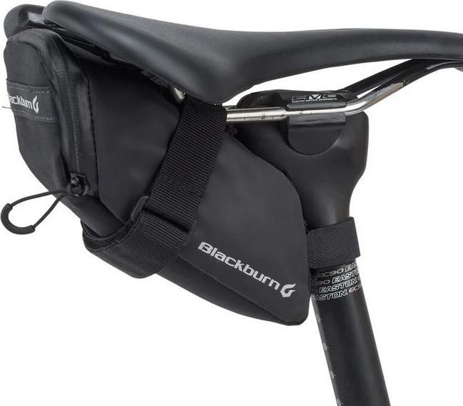 Actual product image Blackburn Grid Medium Seat Bag Schwarz, Wasserdicht, Reflektierend (Luggage carrier bag)