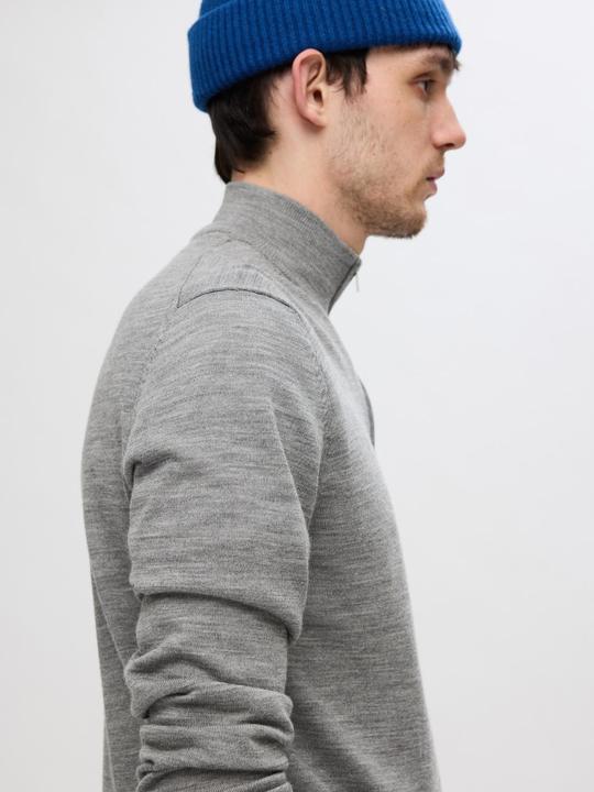 Actual product image Selected Homme Slhtray Ls Knit Merino Half Zip Noos (M)