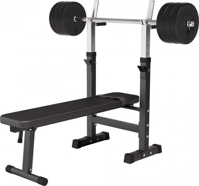Image du produit Gorilla Sports Ensemble d'haltères longs en plastique 38kg-70kg