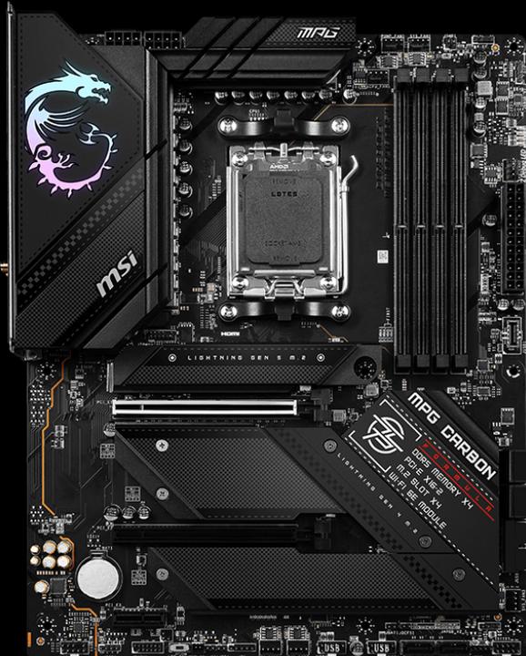 Image du produit MSI MPG B650 Carbon WIFI (AM5, AMD B650, ATX)