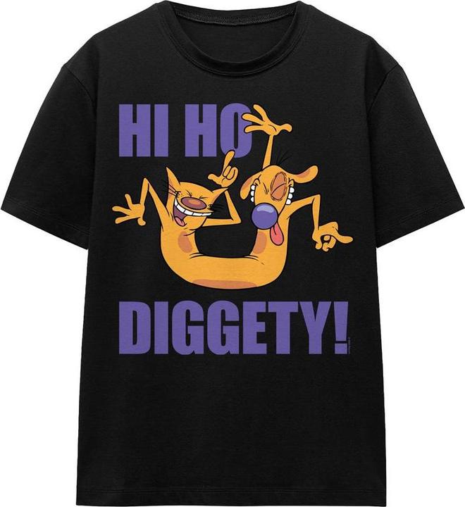 Actual product image CatDog Unisex Adult Hi Ho Diggety T-Shirt (M)