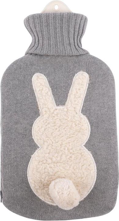 Actual product image Sänger Hot Water Bottle Natural Rubber with Knitted Cover 2l Bunny Btl (2 l)