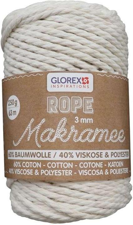 Glorex Corde de macramé (63 m)