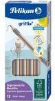 Produktbild Pelikan griffix Bleistifte Stärke B 12 Stk. in Faltschachtel (3.50 mm, B, 12 x)