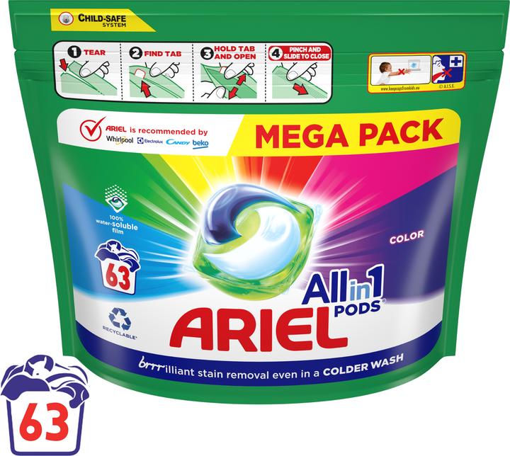 Immagine prodotto Ariel Tutto in uno (63 Cicli di lavaggio, Baccelli)