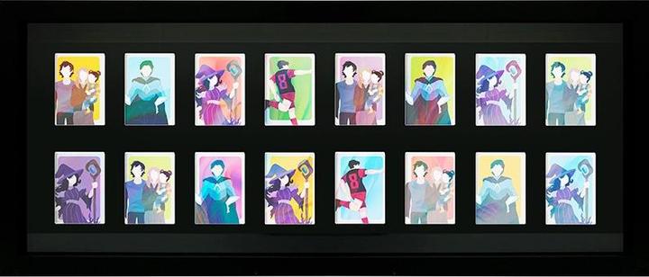 Produktbild GB Eye GBEYE - Trading Card Collector Frame 16 Position Black 30.5x76cm X2