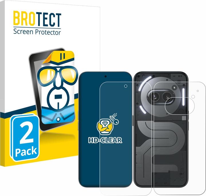 Actual product image BROTECT Screen Protector Clear (2 Piece, Nothing Phone (2a))