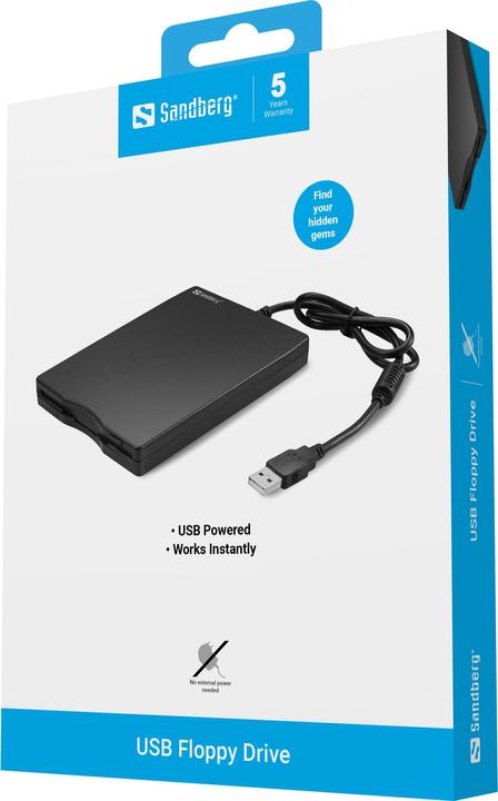 Actual product image Sandberg USB Floppy Mini Reader (floppy disk drive)