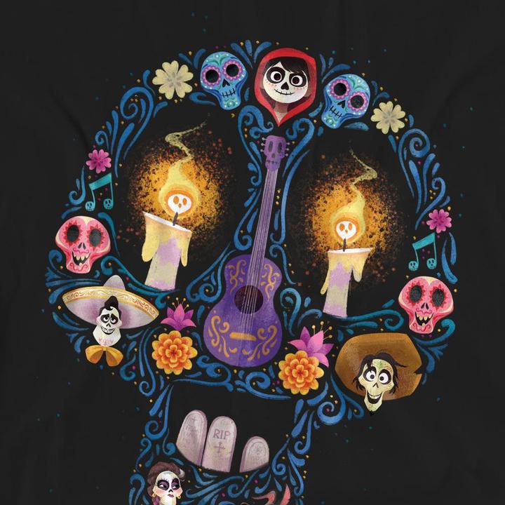 Immagine prodotto La Maison du Coco Day Of The Dead Maglietta Ernesto Miguel Hector Teschio Adulto Unisex (L)