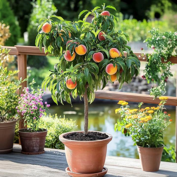 Produktbild Plant in a Box Prunus 'Bonanza' - Pfirsichbaum (60 cm)