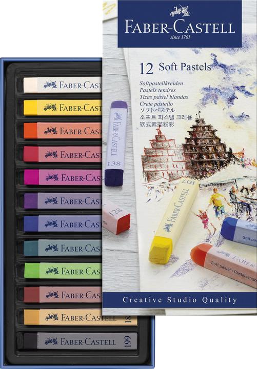 Produktbild Faber-Castell Softpastellkreiden STUDIO (Mehrfarbig, 12 x)