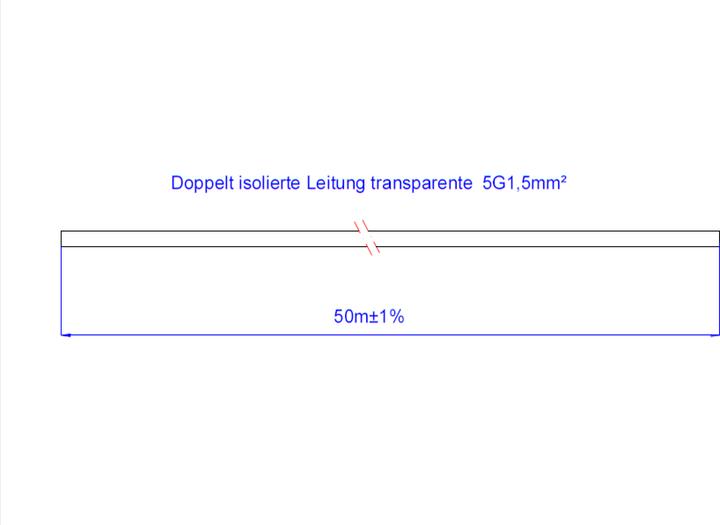 Produktbild Bachmann Anschlussleitung transp. 5x1,5qmm 50m 151.070 Ri50m / 279201 (50 m)