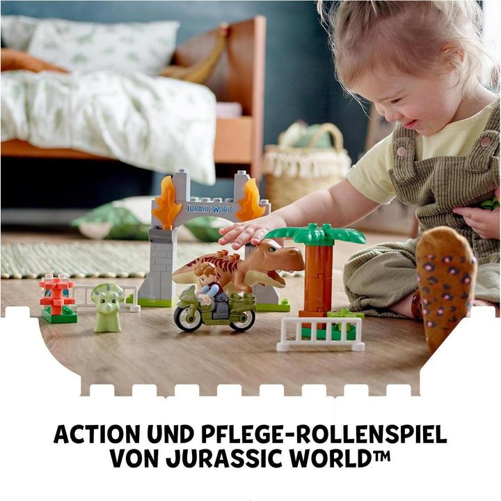 Produktbild LEGO Ausbruch des T. Rex und Triceratops (10939)