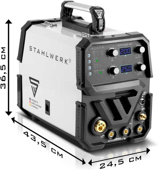 Produktbild Stahlwerk 4 in 1 Kombi-Schweissgerät CTM-250 ST mit 200 A und 50 A Plasma-Funktion