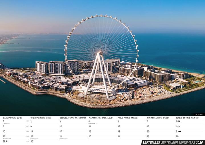 Produktbild Dubai 2025 Offizieller Kalender (Harter Einband, Deutsch)