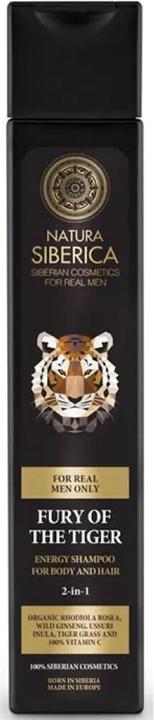 Actual product image Natura Siberica Fury Of The Tiger Shampoo (250 ml, Liquid shampoo)