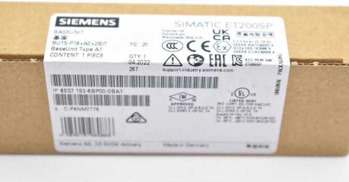 Nutritional values and ingredients Siemens PLC expansion module 6ES7193-6BP00-0BA1 6ES71936BP000BA1 (Add-on)
