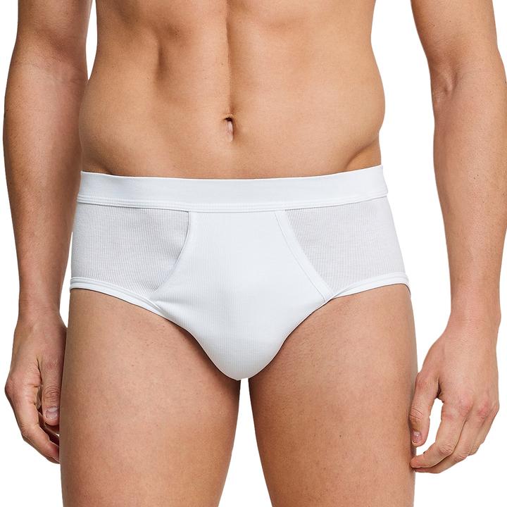 Actual product image Schiesser Pack of 4 Cotton Essentials Double Rib Sports Briefs (3XL, pack of 4)