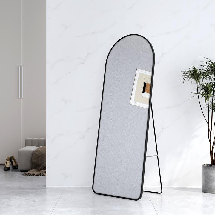 Produktbild Emke Bogen Standspiegel mit Rahmen aus Aluminium, 60*160cm, Schwarz