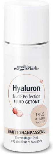 Produktbild Medipharma cosmetics Hyaluron Nude Perfection Fluid getönt mittlerer Hauttyp L20, 50 ml Creme (50 ml, Getönte Tagescreme, SPF 20)