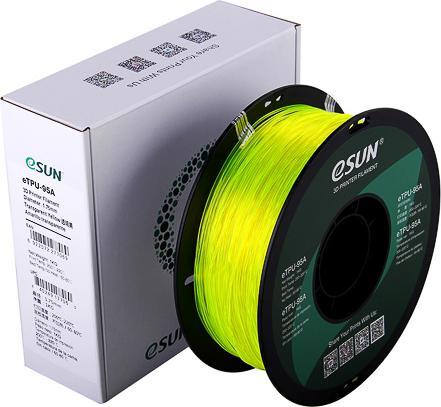 Produktbild eSUN eTPU-95A 1,75mm Tr. Yellow 1kg 3D Filament (TPU, 1.75 mm, 1000 g, Gelb)