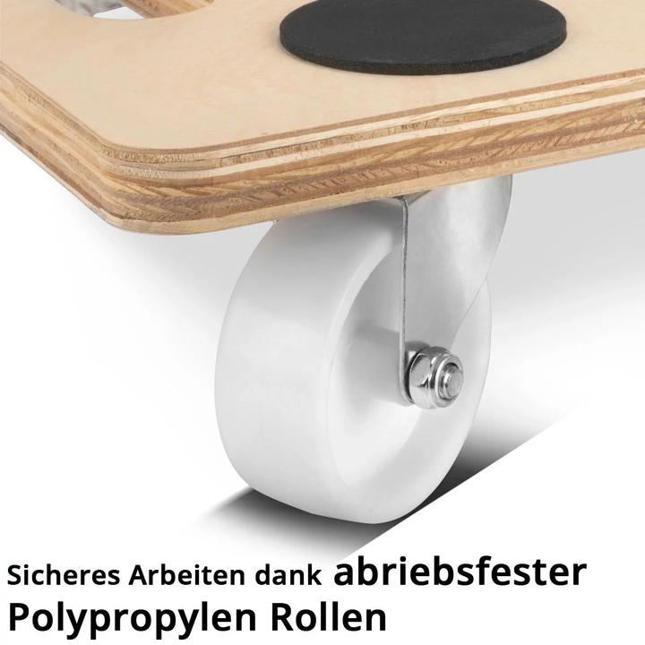 Actual product image Stahlwerk Rollwagen bis 250 kg 58x29 cm Rollbrett Transportroller Transportwagen (250 kg)