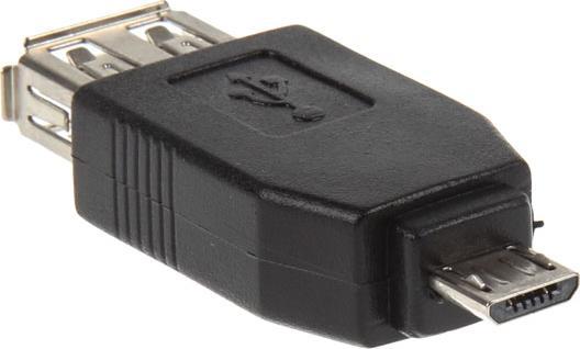 Actual product image InLine Micro-USB Adapter Micro-B male to USB-A female (0.50 m, USB 2.0)