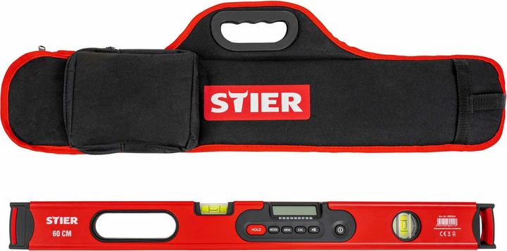 Actual product image Stier Digital spirit level SDW-600 LCD display ±0.2° 60 cm (60 cm)