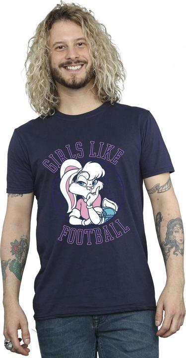 Immagine prodotto Looney Tunes Lola Bunny Girls Like Football Maglietta Uomo (3XL)