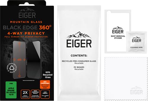 Image du produit Eiger Mountain Glass Black Edge (1 pièce(s), Apple iPhone 16e)