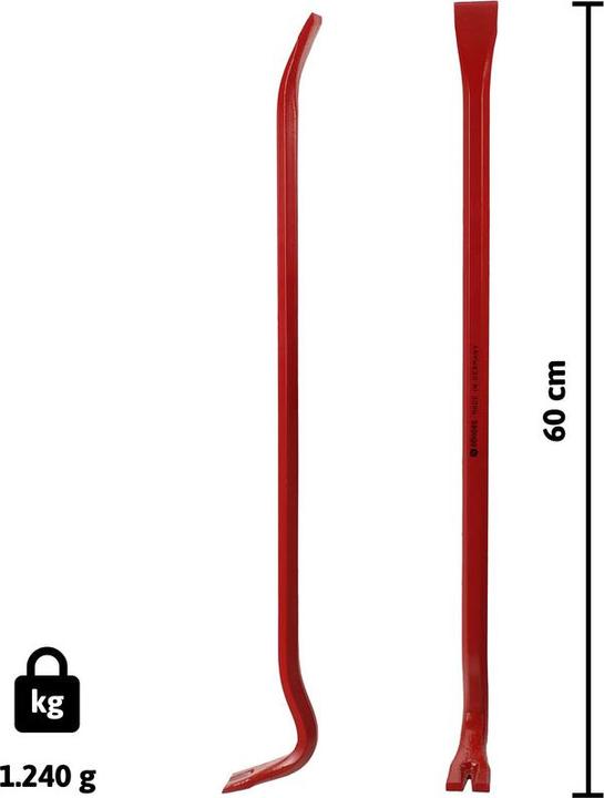 Image du produit Dönges Barre de redressement de charpentier, longueur 600 mm