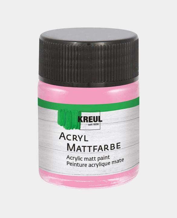 Actual product image Kreul Acrylic matte paint rosé 50ml (Raspberry, 50 ml)