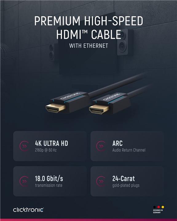 Produktbild Goobay Clicktronic High Speed HDMI Kabel Ethernet (7.50 m, HDMI)