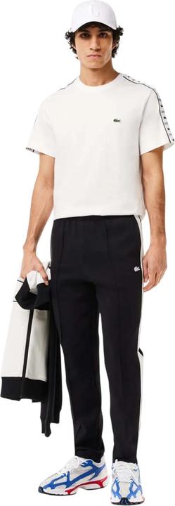 Actual product image Lacoste Mens Logo Strip Cotton Jersey T-Shirt (S)
