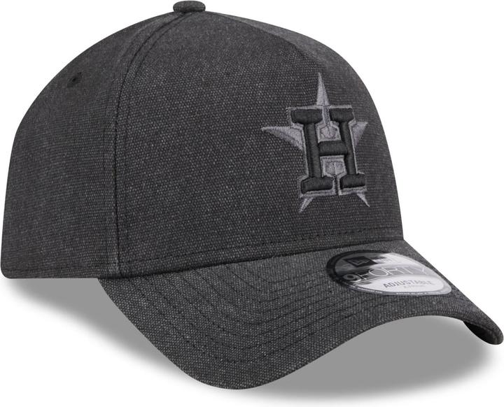 Produktbild New Era A-Frame Trucker Leinen Cap - Houston Astros schwarz (One Size)