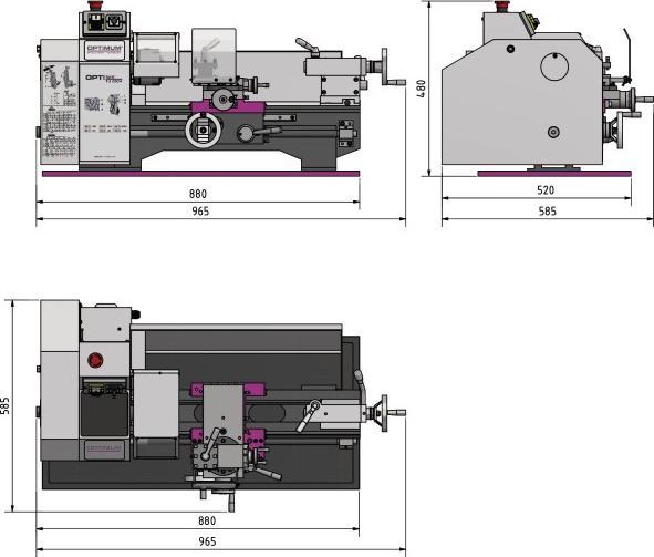Actual product image Optimum Stürmer - Lathe OPTIturn TU 2304