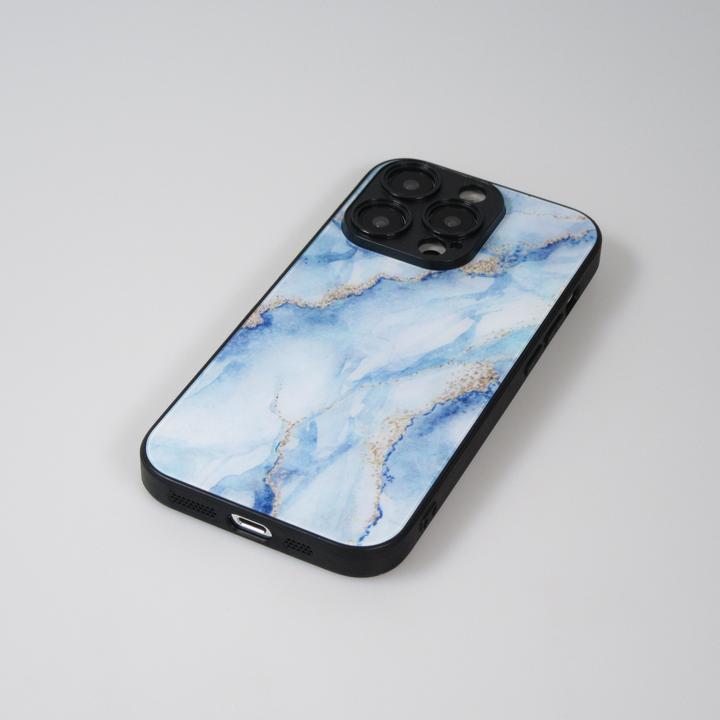Immagine prodotto PhoneLook Coque Glass marbre avec bord en silicone clair (Apple iPhone 14 Pro Max)