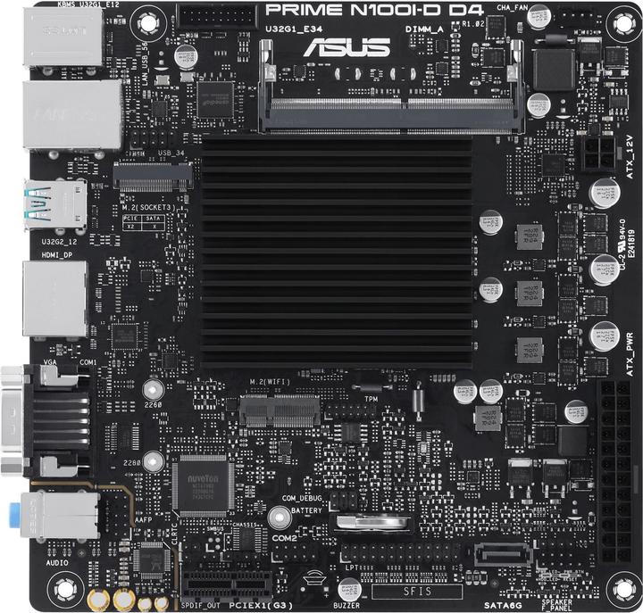 Productafbeelding ASUS Prime N100I-D D4-CSM (NA (geïntegreerde CPU), Mini-ITX)