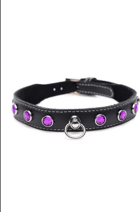 Immagine prodotto Master Series Collare Royal Vixen in pelle con strass