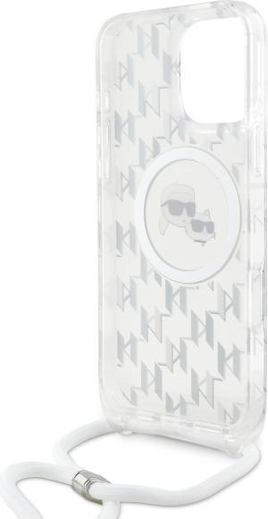 Actual product image Karl Lagerfeld KLHMP16XHCKLCT iPhone 16 Pro Max 6.9" transparent hardcase IML Crossbody Monogra (Apple iPhone 16 Pro Max)