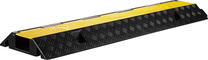 Produktbild Wiltec Kanal Kabelbrücke 20t 30km/h Überfahrschutz 98x26x6,5cm Kabelkanal Kabel (Kabelbrücke, 98 cm)