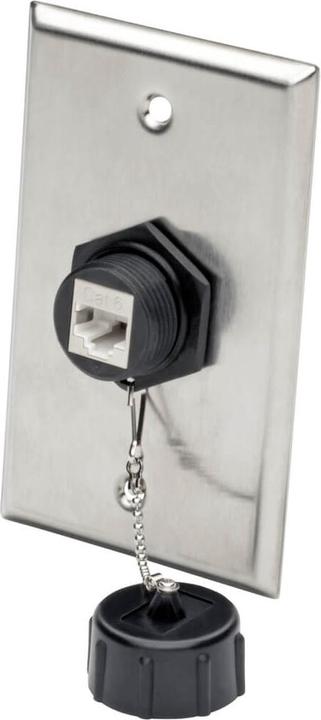 Actual product image Eaton Keystone Jack Cat6/Cat5e RJ45 Shielded Dust Cap Industrial - 110 Punch Down IP68 TAA (RJ45)