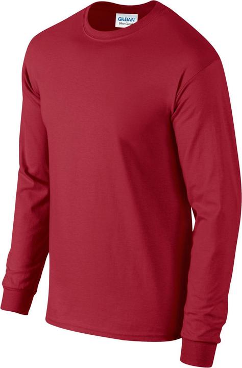 Actual product image Gildan Unisex Adult Ultra Plain Cotton Long-Sleeved T-Shirt (L)