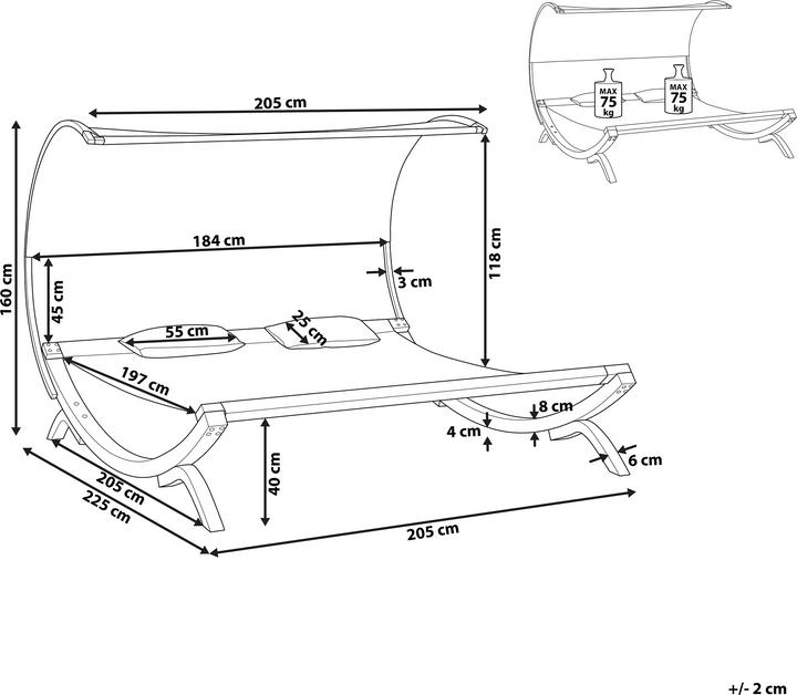 Image du produit Beliani Teramo (225 cm)