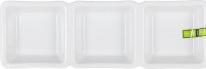 Produktbild La Mer weisse Dreifachschale 29,3x9,5x3,3cm yummy md