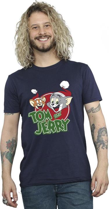 Produktbild Tom & Jerry Christmas Hat Logo TShirt (XL)