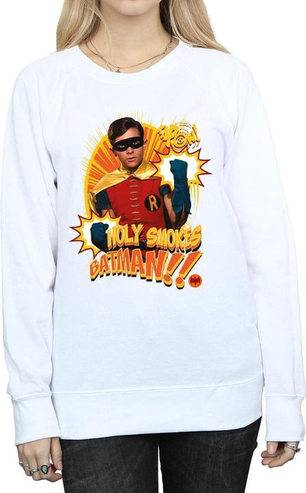 Actual product image Womens/Ladies Batman TV Series Holy Smokes Sweatshirt (L)