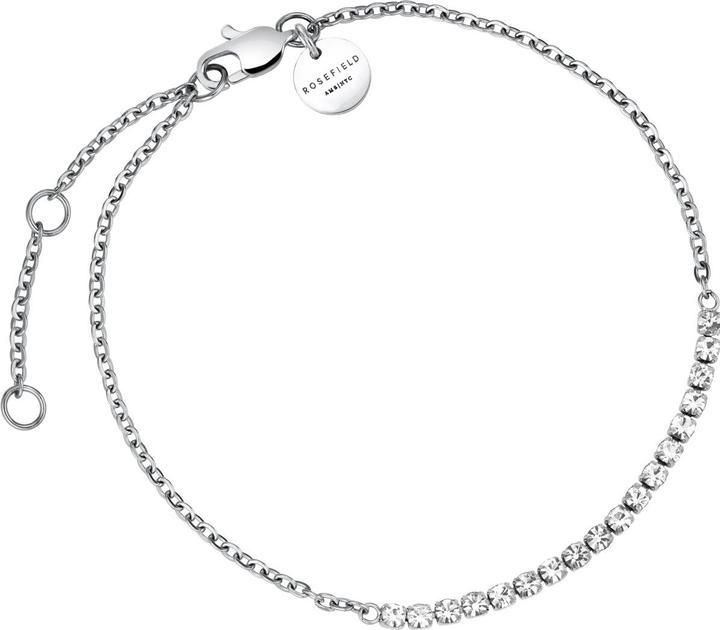 Immagine prodotto Rosefield Bracciale Tennis Crystal Clear Bracciale in argento (19.50 cm, Acciaio inossidabile 316L rodiato e platinato)