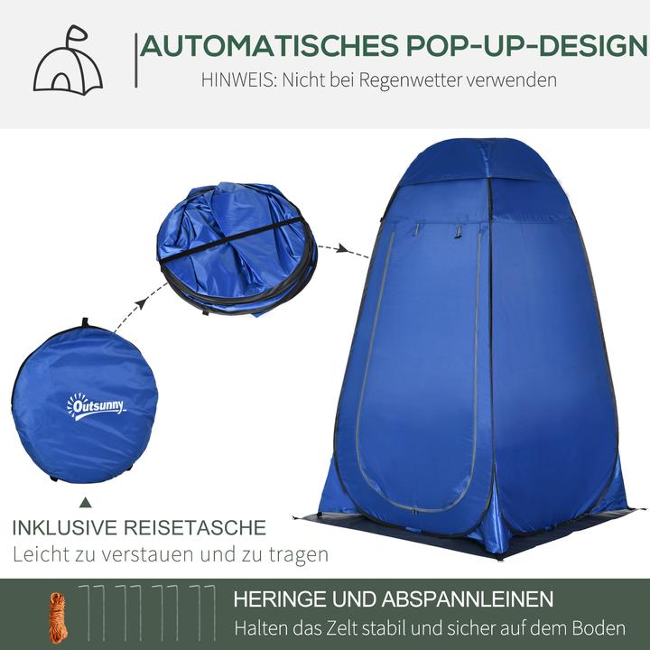 Actual product image Outsunny Shower tent with carrying bag (1.47 kg, 1 person)
