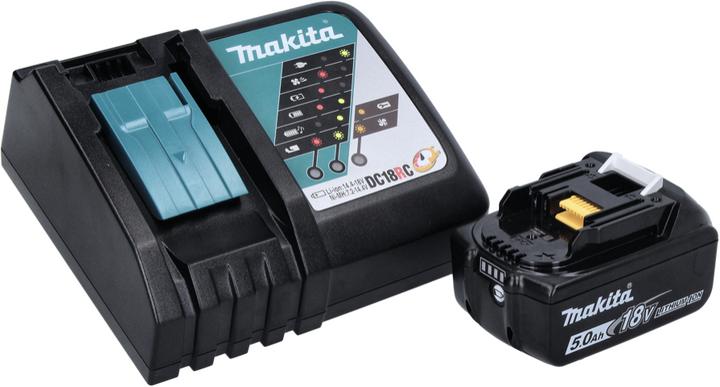 Actual product image Makita DHR 241 RT1J Cordless Rotary Hammer SDS-Plus 18V + 1x Battery BL 1850 5.0 Ah + 1x Fast Charge (Rechargeable battery operated)